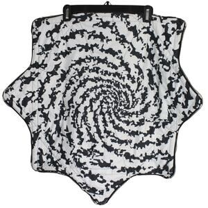 Mougee 27" Flowstar Black White Swirl 2 Tone Spin Flow Toy Festival Rave Prop